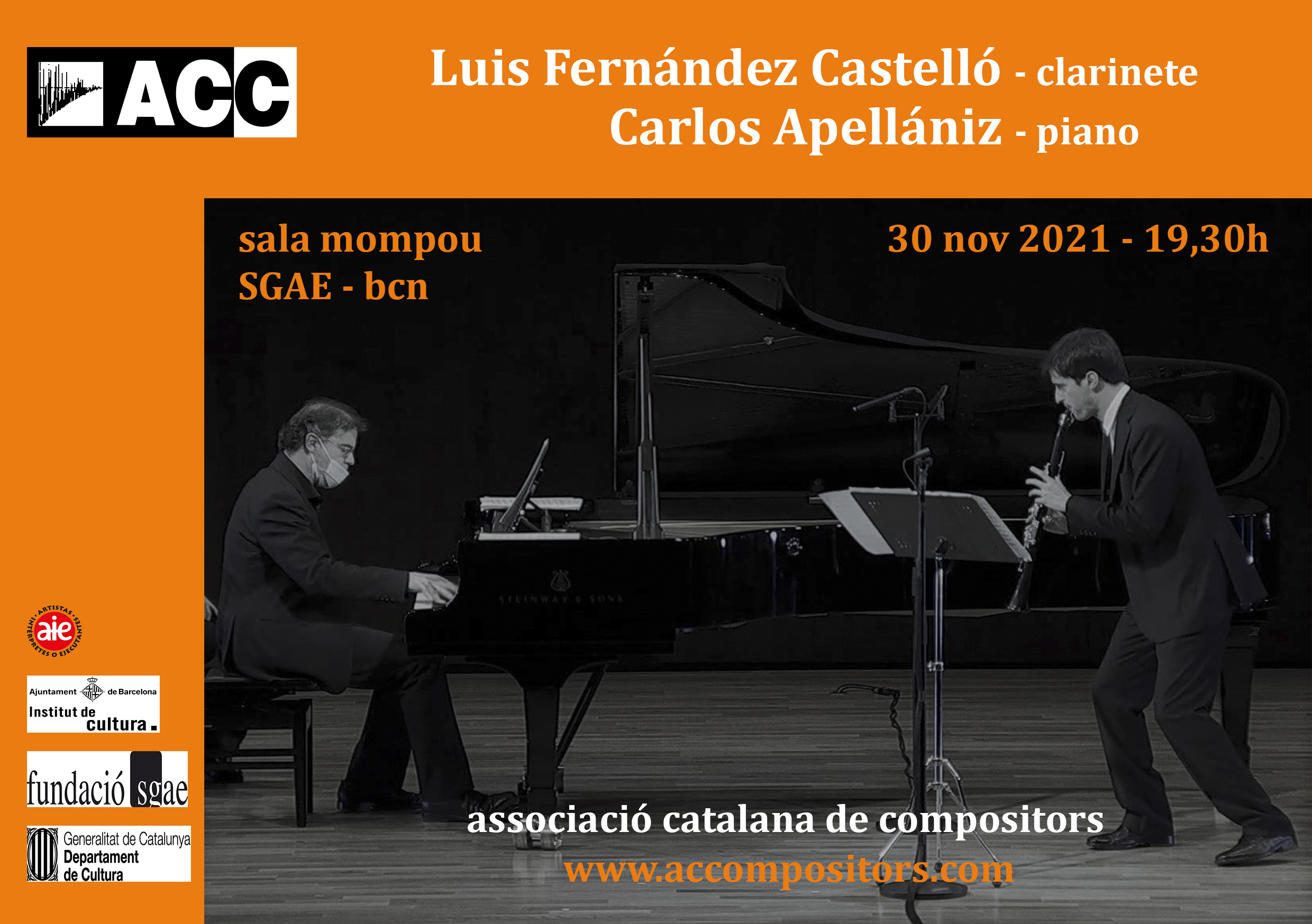 postal clarinet i piano